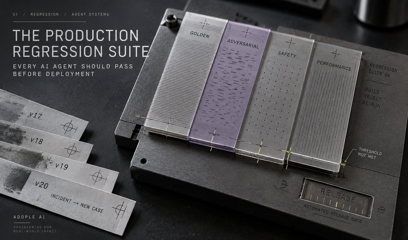 The Production Regression Suite Every AI Agent Should Pass Before Deployment