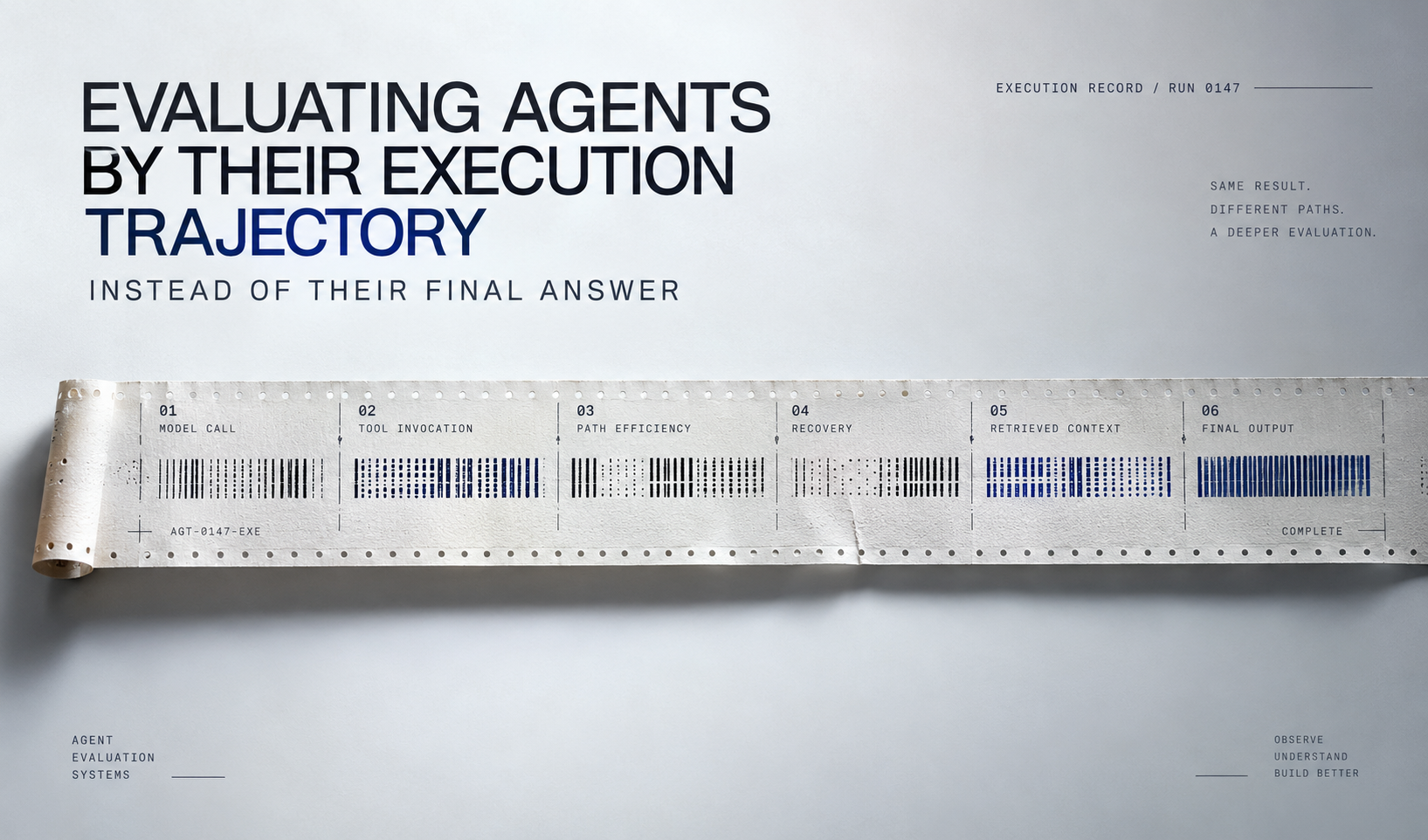 Evaluating Agents by Their Execution Trajectory Instead of Their Final Answer