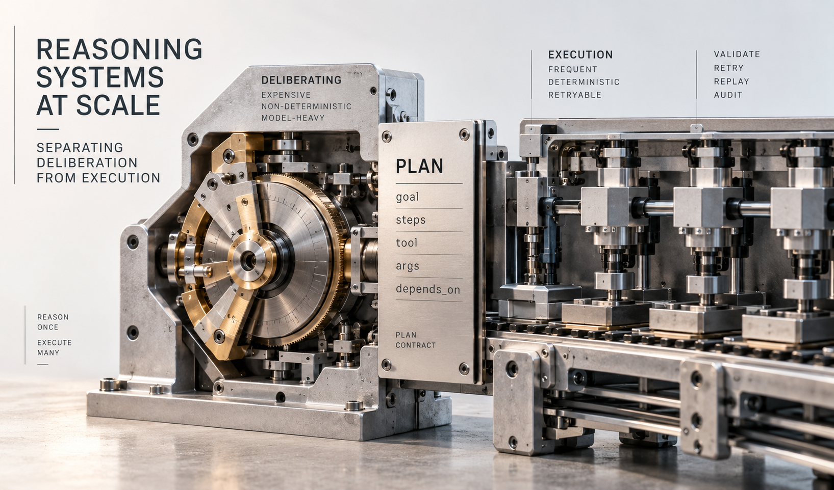 Reasoning Systems at Scale: Separating Deliberation From Execution
