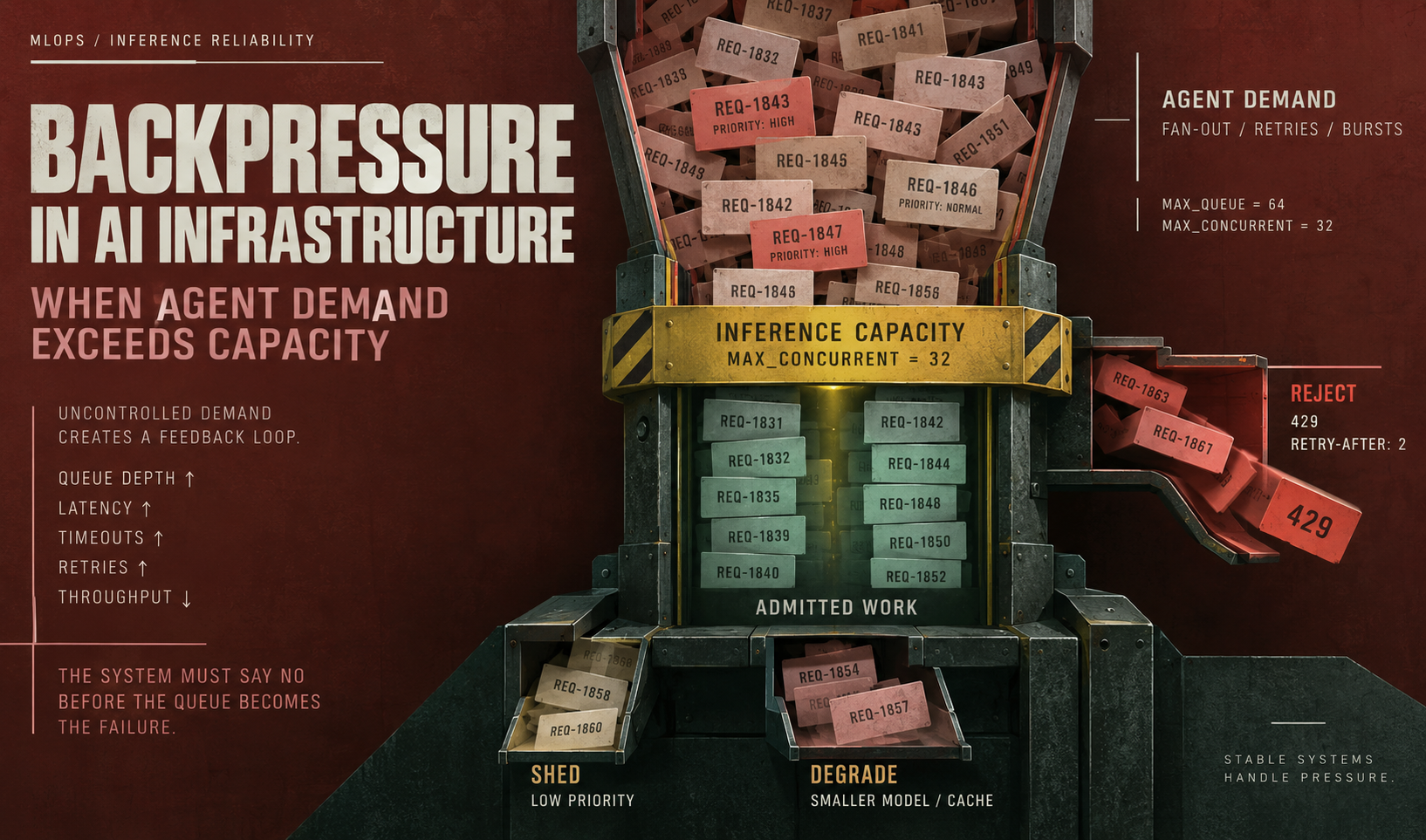 Backpressure in AI Infrastructure: What Happens When Agent Demand Exceeds Capacity