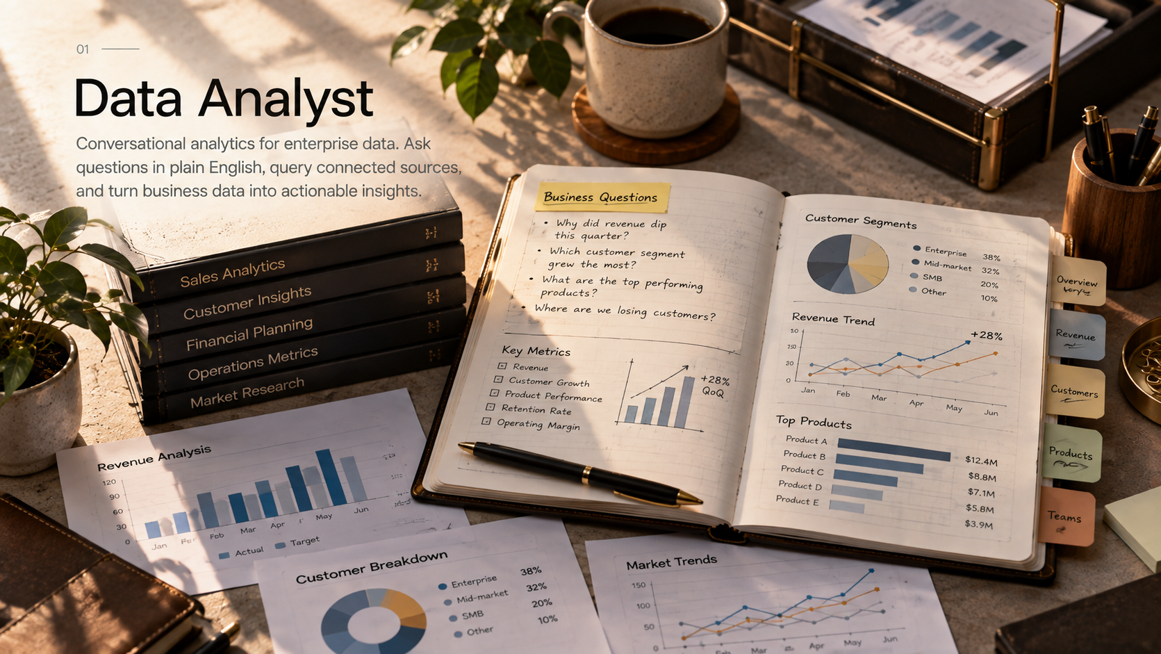 Agentic Data Analyst product visual
