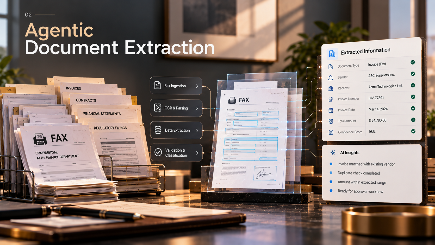 Agentic Document Extraction product visual