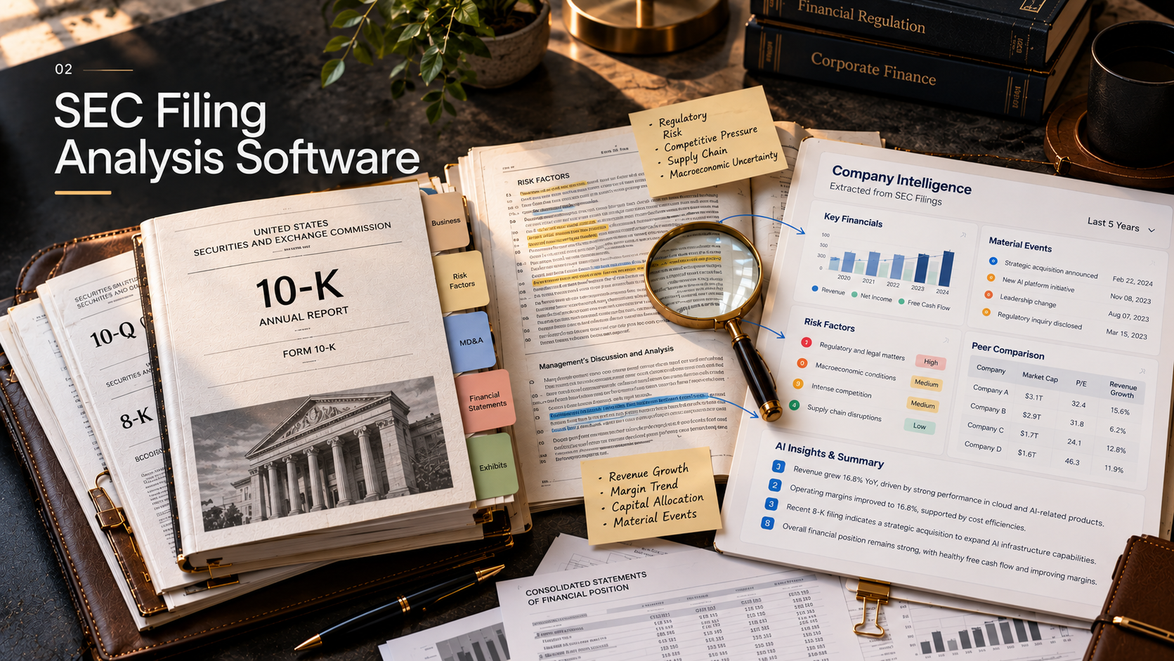 SEC Filing Analysis Software product visual